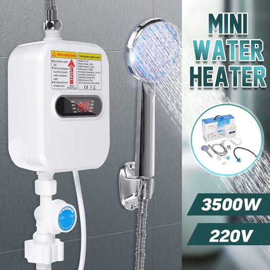 Electric Instant Water Heater Shower Thermostat Heater Fast Heating With LCD Digital Display